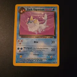 Pokemon TCG Dark Vaporeon 45/82 Team Rocket Non Holo 2000 WOTC VTG LP/NM - Image 1