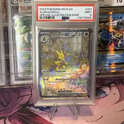 2023 Pokemon TCG Alakazam EX 201/165 PSA 9 Scarlet & Violet 151 - Image 1