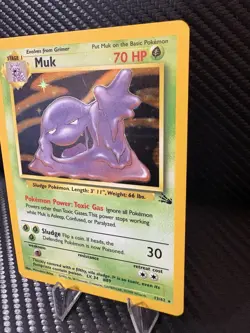 Pokemon Muk Holo 13/62 Base Set WOTC 1999 – MP + Vintage Holographic - Image 3