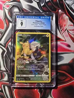2022 POKEMON SWORD & SHIELD LOST ORIGIN #TG05/TG30 FULL ART/PIKACHU CGC 9 - Image 1