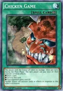 1x (LP) Chicken Game - CORE-EN067 - Common - 1st Edition YuGiOh - Image 1