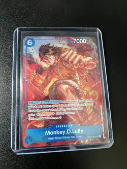 Monkey.D.Luffy One Piece OP02-062 Paramount War Foil Alternate Art - Image 1