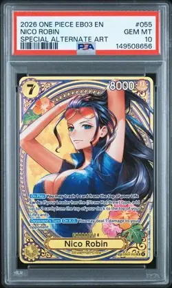 PSA 10 ONE PIECE EB03 ONE PIECE HEROINES EDITION- #055 NICO ROBIN S - Image 1