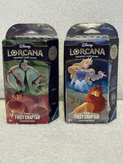 Disney Lorcana- The First Chapter Starter Decks (Set of 2) NEW/ SEALED/ UNOPENED - Image 1