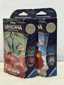 Disney Lorcana- The First Chapter Starter Decks (Set of 2) NEW/ SEALED/ UNOPENED - Image 4