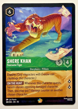 Disney Lorcana Shere Khan-Fearsome Tiger 88/204 Legendary Normal - Image 1