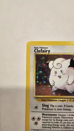 Clefairy - 5/102 - Pokemon Base Set Unlimited Holo Rare Card Vintage LP - Image 2