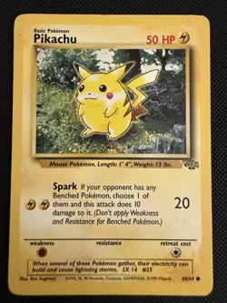 Pikachu 60/64 Jungle Regular MP English - Pokemon - Image 1