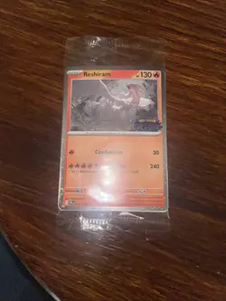 STAMPED! Pokemon Phantasmal Flames Reshiram 017/094 Barnes & Noble Promo Sealed - Image 2