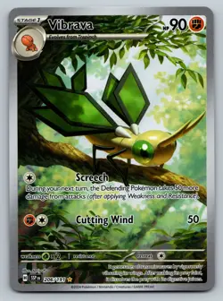 Vibrava 206/191 - Pokemon TCG Surging Sparks Illustration Rare Card NM - Image 1