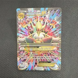 Pokemon M Alakazam EX Mega Full Art Ultra Rare Holo XY Fates Collide 118/124 HP… - Image 1