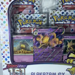 Pokemon Scarlet & Violet 151 Alakazam EX Collection Box New Factory Sealed - Image 2