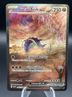 Pokemon TCG Great Tusk ex 246/198 SV01 Scarlet & Violet SAR Holo - Image 1