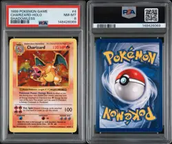 1999 Pokemon Base Set Shadowless CHARIZARD Holo #4/102 PSA 8 *NEW CERT* - Image 3
