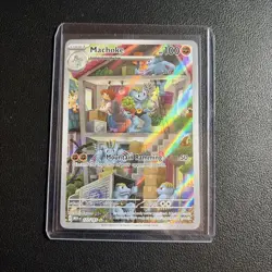 Pokemon TCG Machoke 177/165 Illustration Rare Scarlet & Violet 151 Near Mint - Image 1