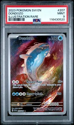 2023 POKEMON SVI EN-SCARLET & VIOLET ILLUSTRATION RARE #207 DONDOZO PSA 9 - Image 1