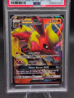 2019 Pokemon SM Black Star Promo SM171 Flareon GX Special Collection PSA 8 NM MT - Image 2