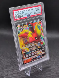 2019 Pokemon SM Black Star Promo SM171 Flareon GX Special Collection PSA 8 NM MT - Image 4