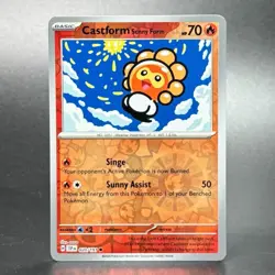 Pokemon Surging Sparks #020/191 Castform Sunny Form Reverse Holofoil - Image 1