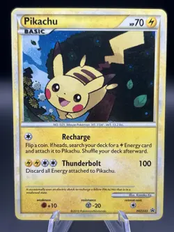 Pokemon Pikachu HGSS03 Black Star Promo 2010 Holo - Image 1