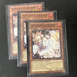 Yugioh! 3x Ash Blossom & Joyous Spring L5DD-ENY17 Common 1st Ed NM - Image 1