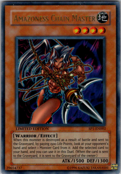 Yugioh Amazoness Chain Master Limited Edition Ultra Rare SP1-EN002 HP - Image 1