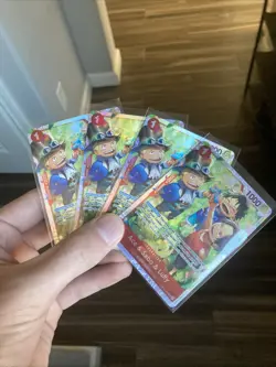 One Piece Ace & Sabo & Luffy (Playset of 4) OP13-007 SR (OP-13 English) - Image 1