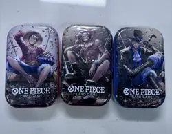 One Piece TCG Tin Pack Set Vol. 2 (TS-02, OP13) New Factory Sealed Set Of 3 - Image 1
