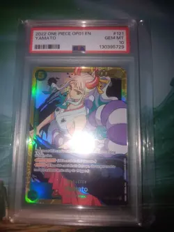 PSA 10 Yamato One Piece Romance Dawn SEC Holo OP01-121 - Image 2