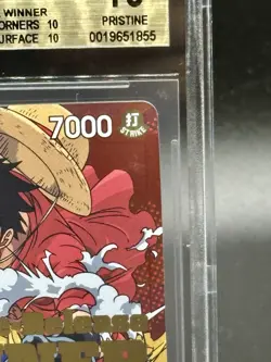 2022 One Piece Super Pre-Release Winner Monkey D. Luffy ENG BGS 10 Pristine - Image 5
