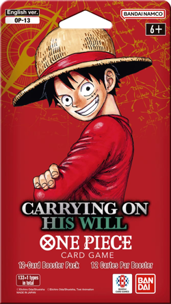One Piece TCG Carrying On His Will OP-13 18x Blister Packs ENGLISH (FREE SHIP✔) - Image 1