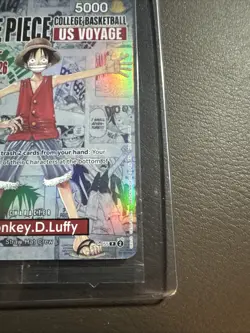 One Piece Promotion Card - Monkey.D.Luffy (055) SEALED College Basketball US NEW - Image 2
