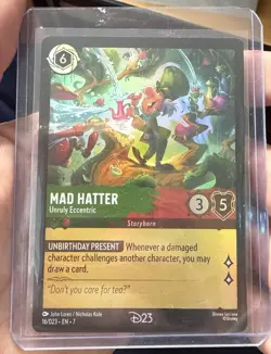 Disney Lorcana Card - 2026 D23 Gold Member Exclusive - Mad Hatter Foil - Image 1