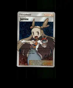 FAN-ART READ DESCRIPTION BELOWHOLO Jasmine Card Jasmine Pokemon Card p1 - Image 1