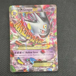 Pokemon M Gengar EX Full Art Promo Holo XY XY166 HP210 Mega Card - Image 1