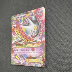 Pokemon M Gengar EX Full Art Promo Holo XY XY166 HP210 Mega Card - Image 2