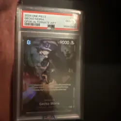 Gecko Moria PSA 10 GEM MT Alt Art SR One Piece Card Game English OP06-086 - Image 1