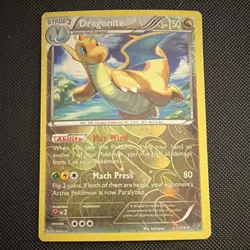 Pokemon Dragonite 51/108 2015 Holo Rare Stage 2 Dragon 150HP Ability TCG Card - Image 1