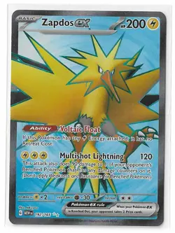 Zapdos ex 192/165 Pokemon 151 Full Art FA Ultra Rare TCG Card NM - Image 1