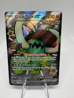 Great Tusk ex - (Paldean Fates Stamped) Promo Miscellaneous Cards & Products 072 - Image 1