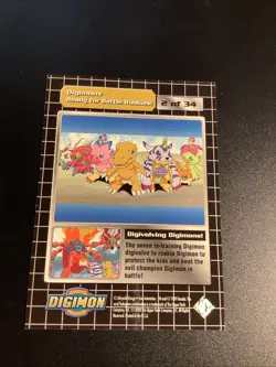 Ready for Battle Rookies! 2/34 Digimon Digital Monsters Trading Card Game 2000 - Image 2