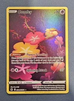 COMFEY GG14/GG70 POKEMON Card Rare Alternate Art Holographic Crown Zenith - Image 1