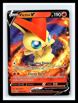 💥 Victini V SWSH104 SWSH: Sword & Shield Promo Card Holo 2021 - Image 1