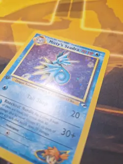 Pokemon Cards: Gym Heroes 1st Edition Rare Holo: Misty's Seadra 9/132 MP CC3 - Image 4