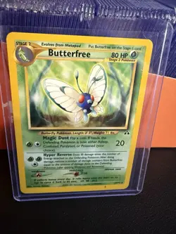Pokemon TCG Butterfree Neo Discovery Card 19/75 Unlimited Rare - Image 3