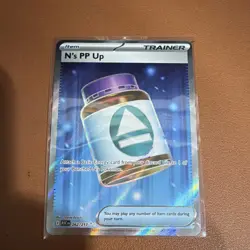 Pokemon N's PP Up 262/217 ASC Holo Rare Trainer-Item English Pokemon TCG Card - Image 1