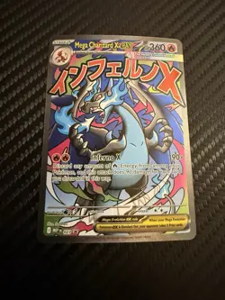Pokemon Mega Charizard X EX 023 Mega Evolution Promo Holo Card PSA10… read below - Image 1
