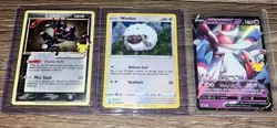 Pokemon TCG 3card PROMO lot Greninja gold star, Dark Sylveon, and Wooloo NM - Image 1