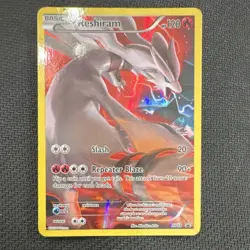 Pokemon Reshiram Full Art Promo Holo XY XY74 HP120 Basic Card - Image 1