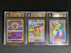 Pokemon BGS Graded Cards (Lot Of 3) - Pikachu Ex JPN, Radiant Alakazam, & Klara - Image 1